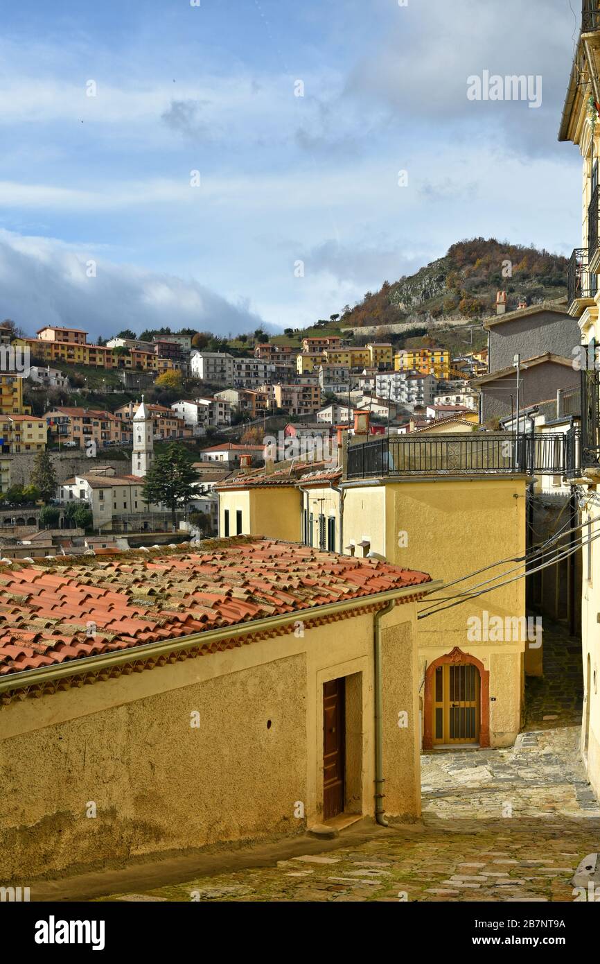 A trip to a medieval village in southern Italy: Muro Lucano Stock Photo