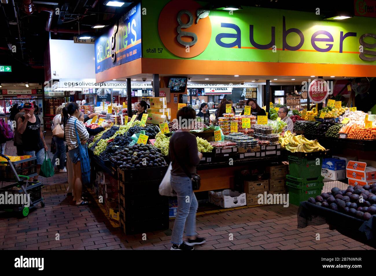 An independent stall selling fruit and vegetables, Adelaide Central