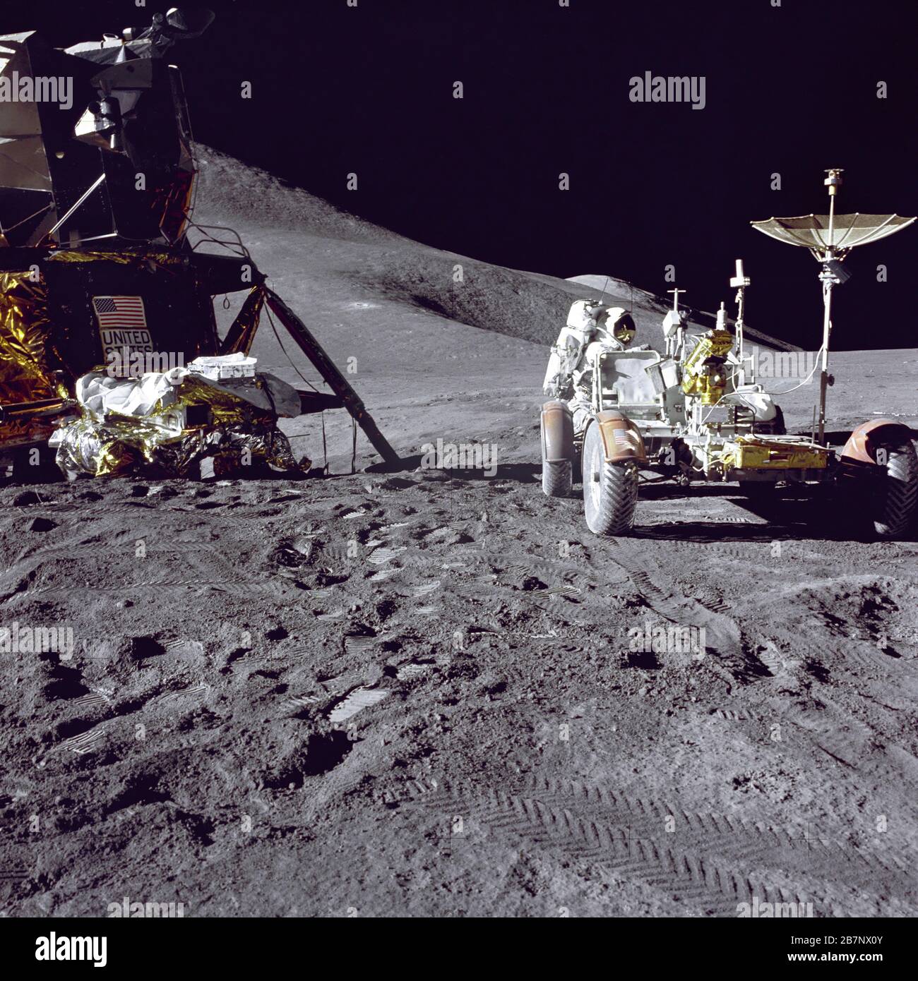 Apollo 15 - NASA, 1971. Apollo 15 launched on July 26, 1971. Here