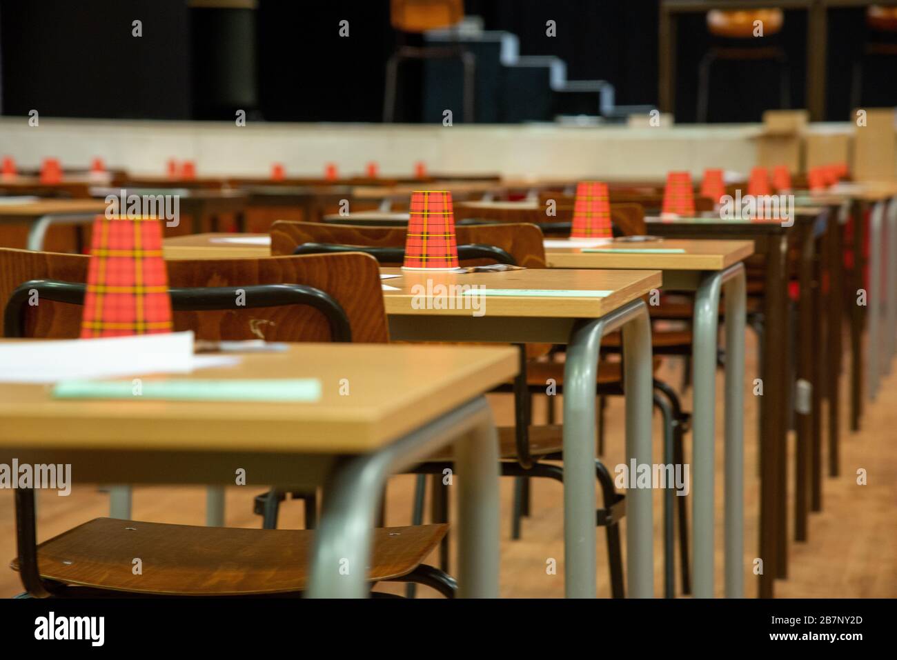 High school classroom empty chair hi-res stock photography and images ...
