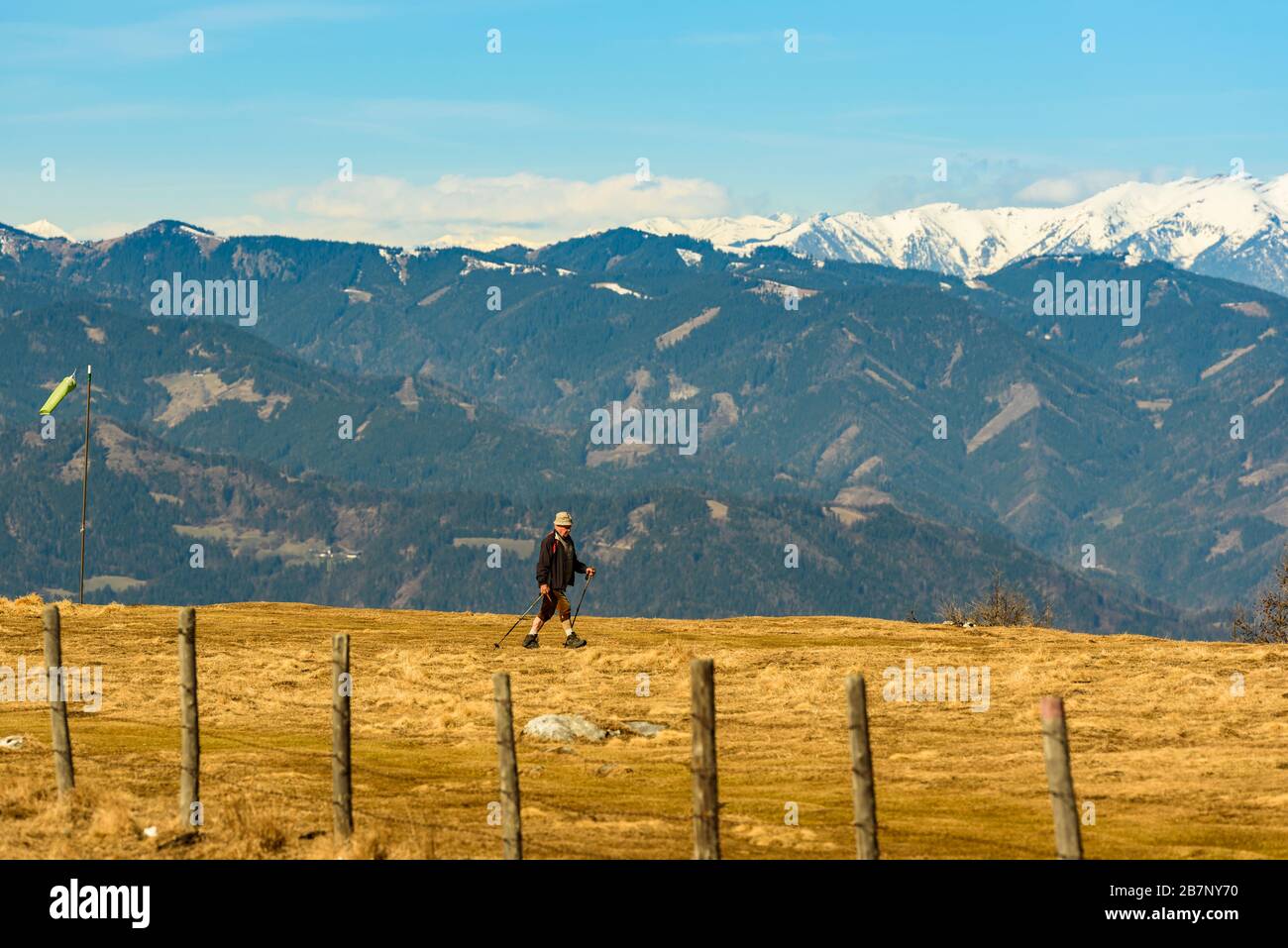 View from Schockl mountain in Graz. Tourist spot in Graz Styria. Places to see in Austria. Stock Photo