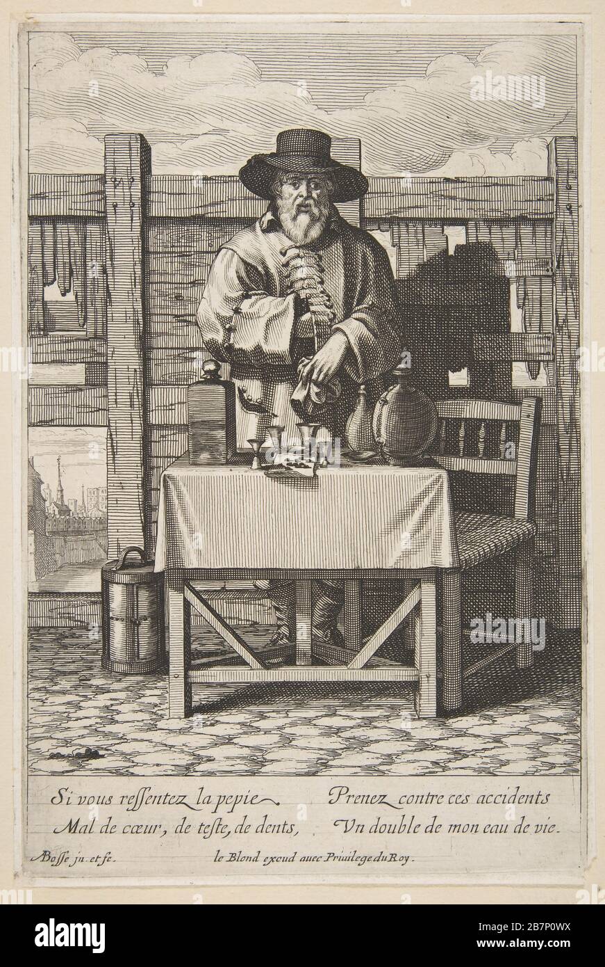 Brandy or Cure Seller, mid to late 17th century Stock Photo - Alamy