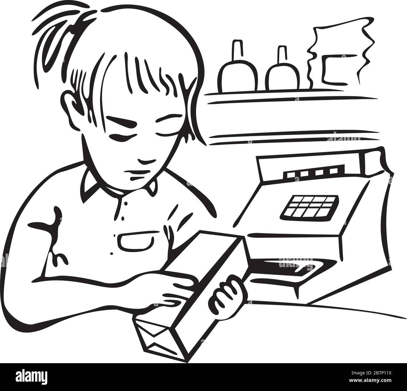 Shop Saleswoman Cut Out Stock Images & Pictures Alamy