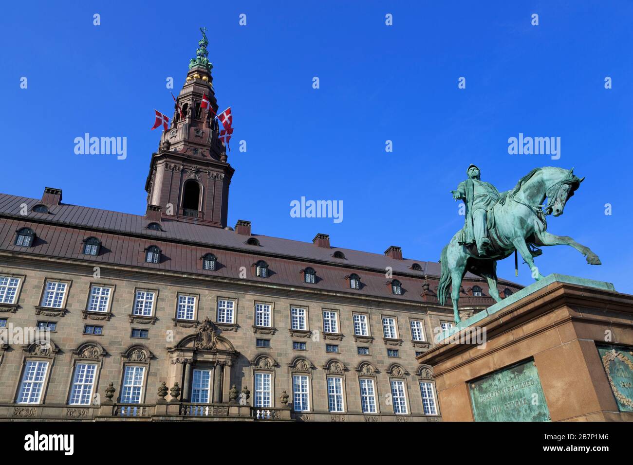 Christianborg Palace, Copenhagen, Zealand, Denmark, Europe Stock Photo