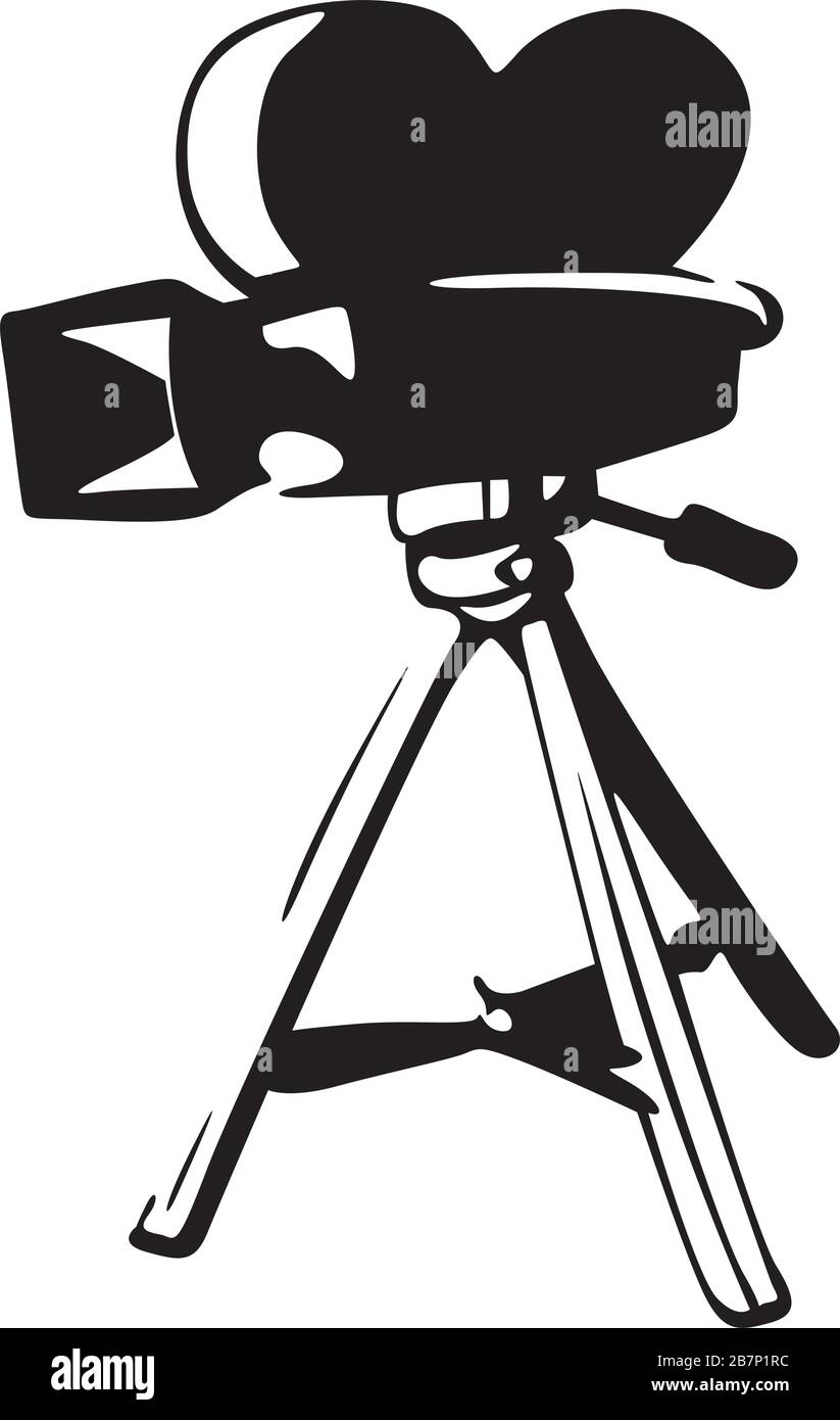 Movie camera vector hi-res stock photography and images - Alamy