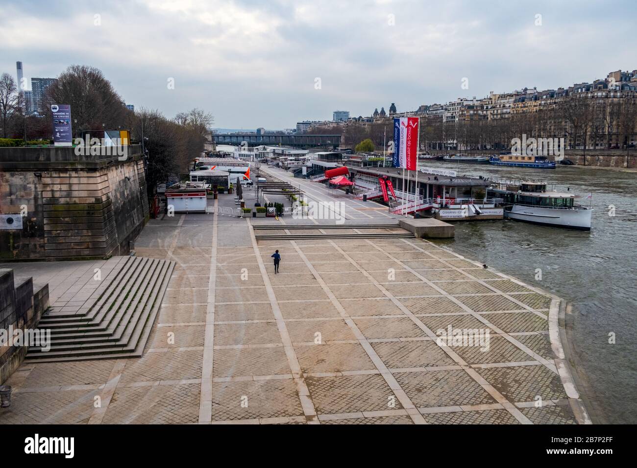 Coronavirus Lockdown in Paris Stock Photo