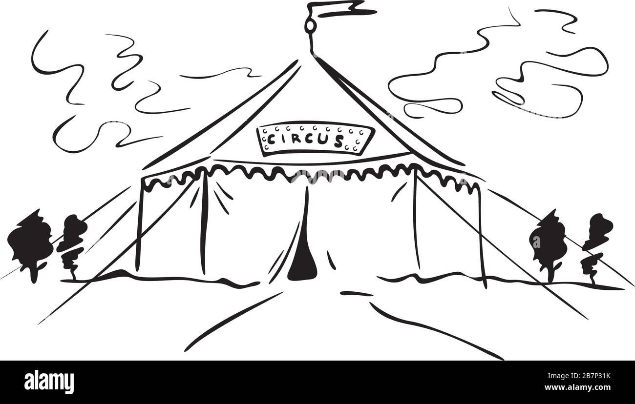 circus tent Stock Vector