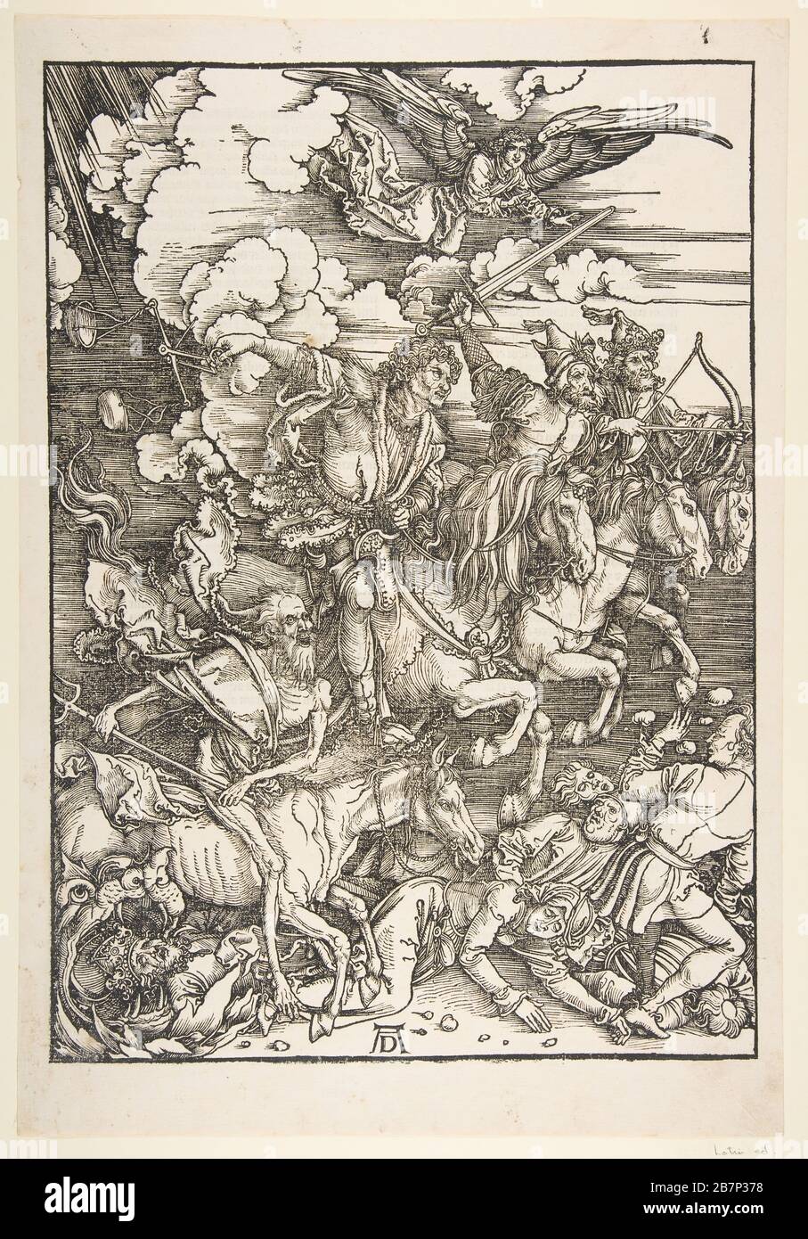 The Four Horsemen, from The Apocalypse, Latin Edition, 1511, ca. 1511. Stock Photo