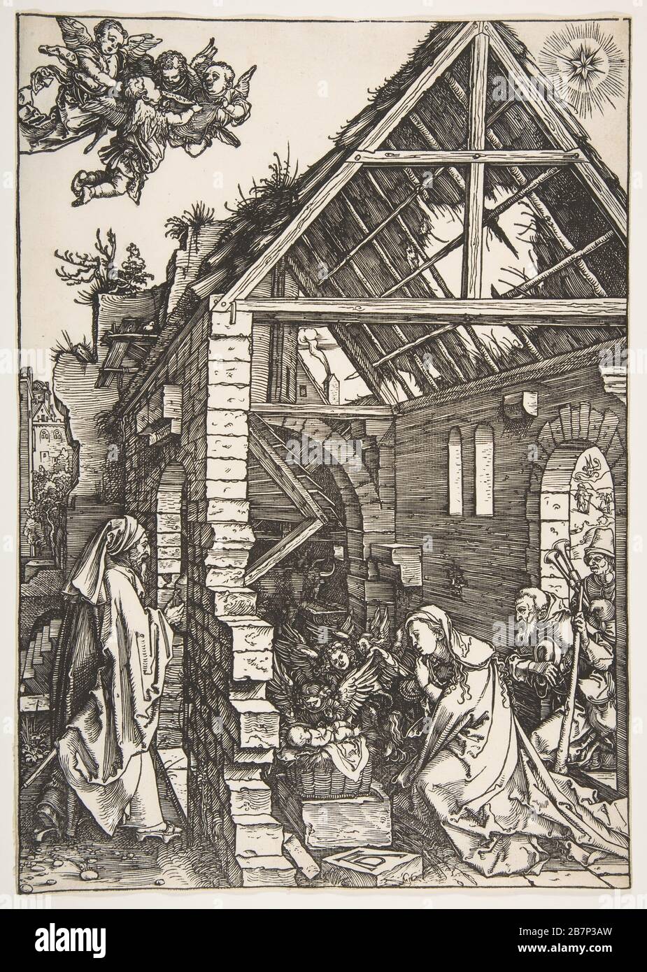 The Nativity, from The Life of the Virgin, 1502-3 Stock Photo - Alamy