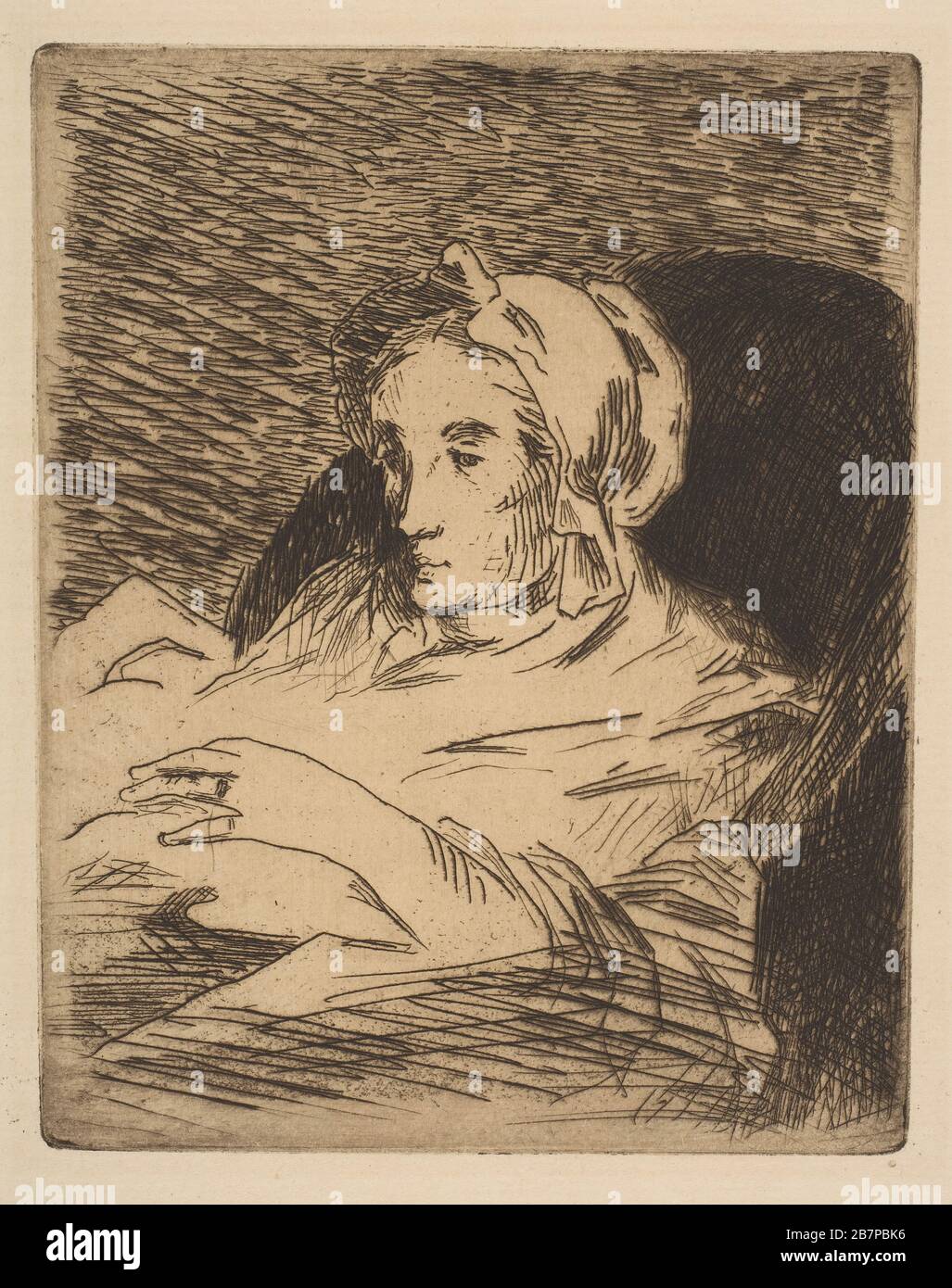 The Convalescent (Suzanne Manet), 1879-81 (?). Stock Photo