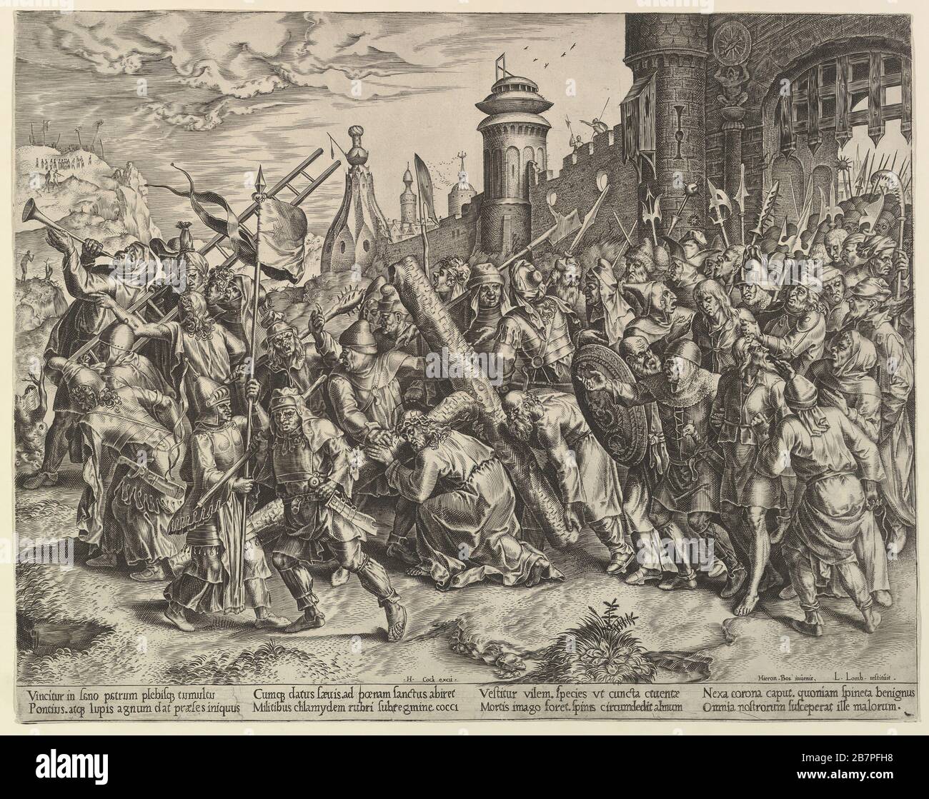 Christ on the Way to Calvary, ca. 1560. After Lambert Lombard Stock Photo