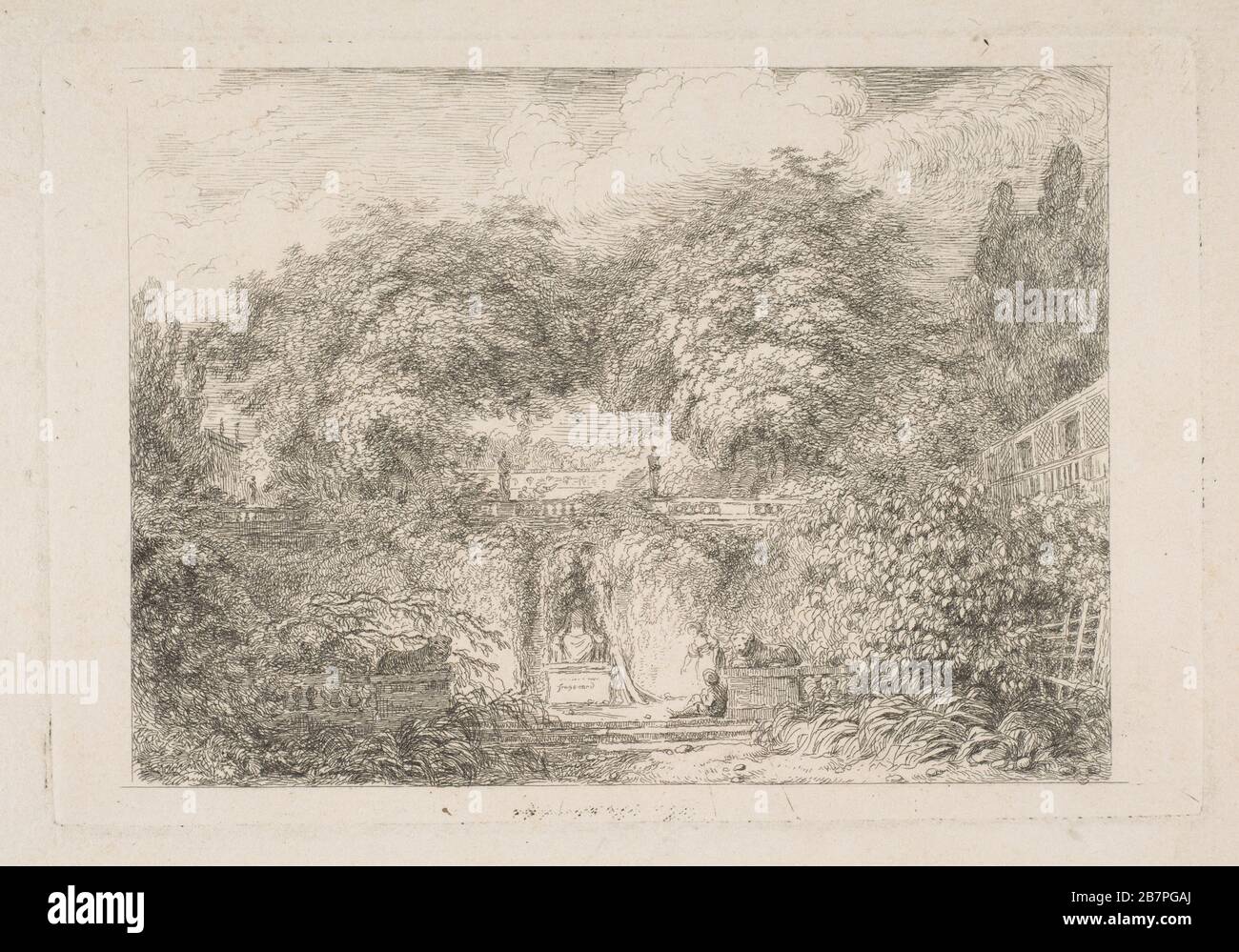 18th century garden drawings hi-res stock photography and images - Alamy