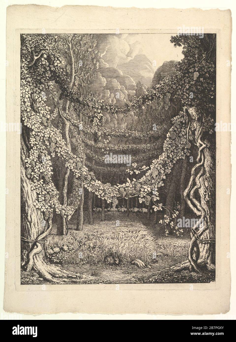 Frontispiece for Heft IV of &quot;Homer nach Antiken gezeichnet&quot;, G&#xf6;ttingen: Heinrich Dieterik, 1801-05 and Stuttgart: J. G. Cotta, 1821, ca. 1796. Stock Photo