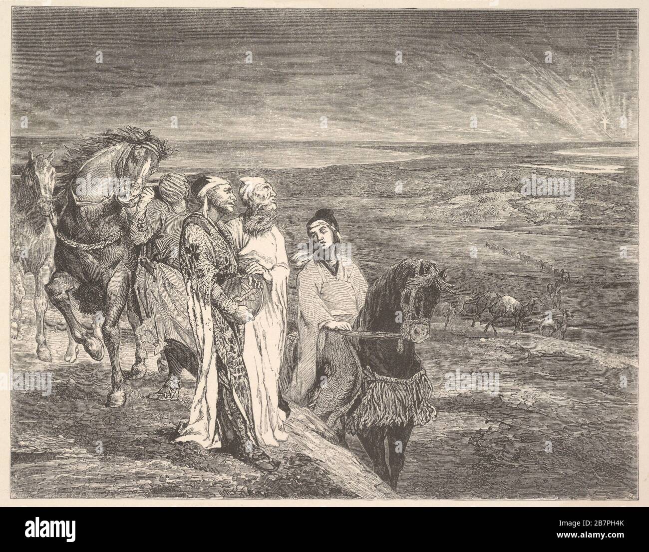 The Wise Men out of the East, 1868. Stock Photo