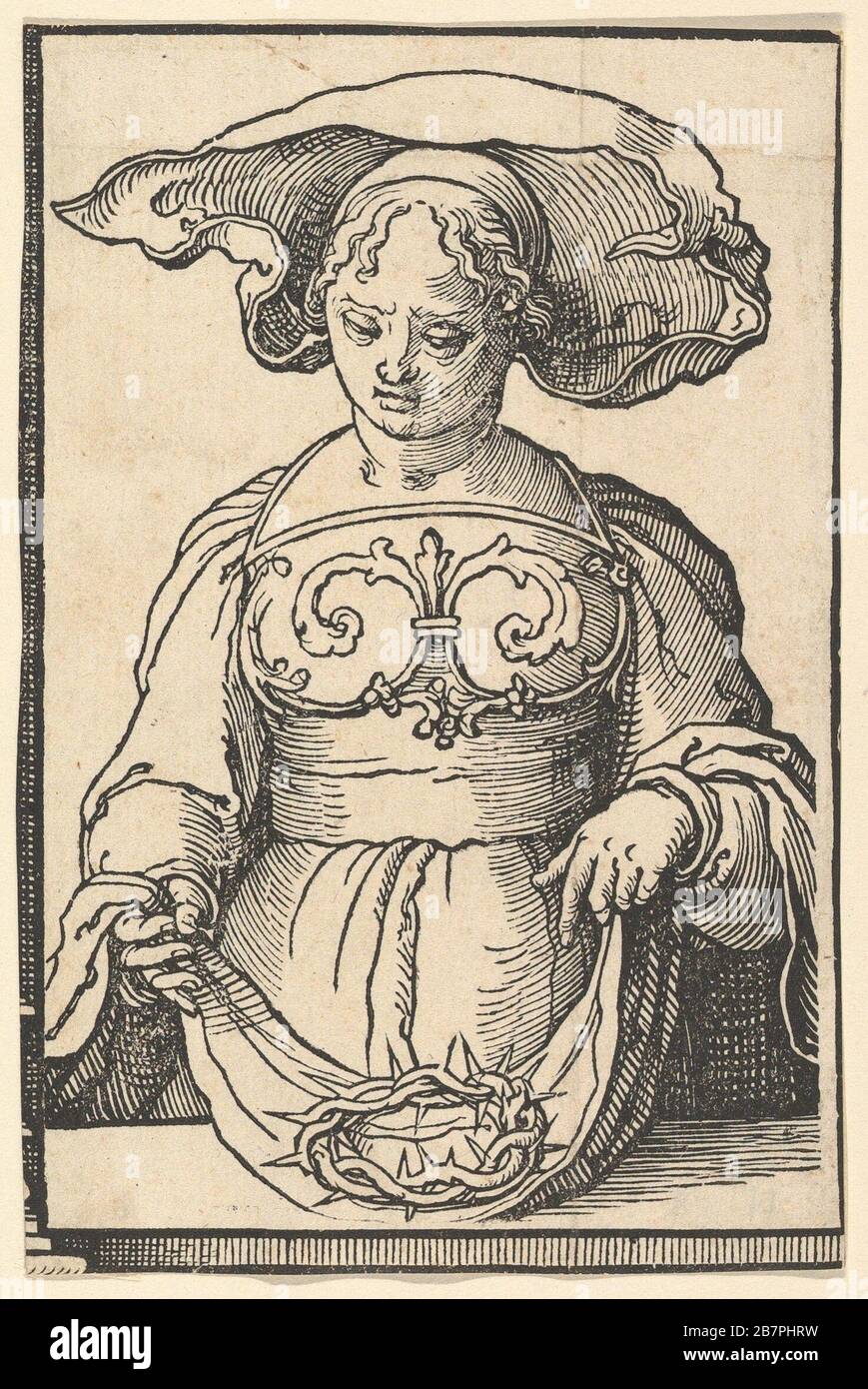 Delphic Sibyl, from the series of Sibyls, ca. 1530. Stock Photo