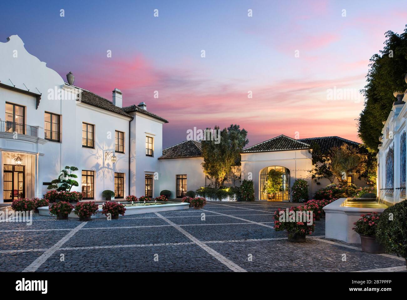 Hotel Finca Cortesin, Andalucia, Spain Stock Photo
