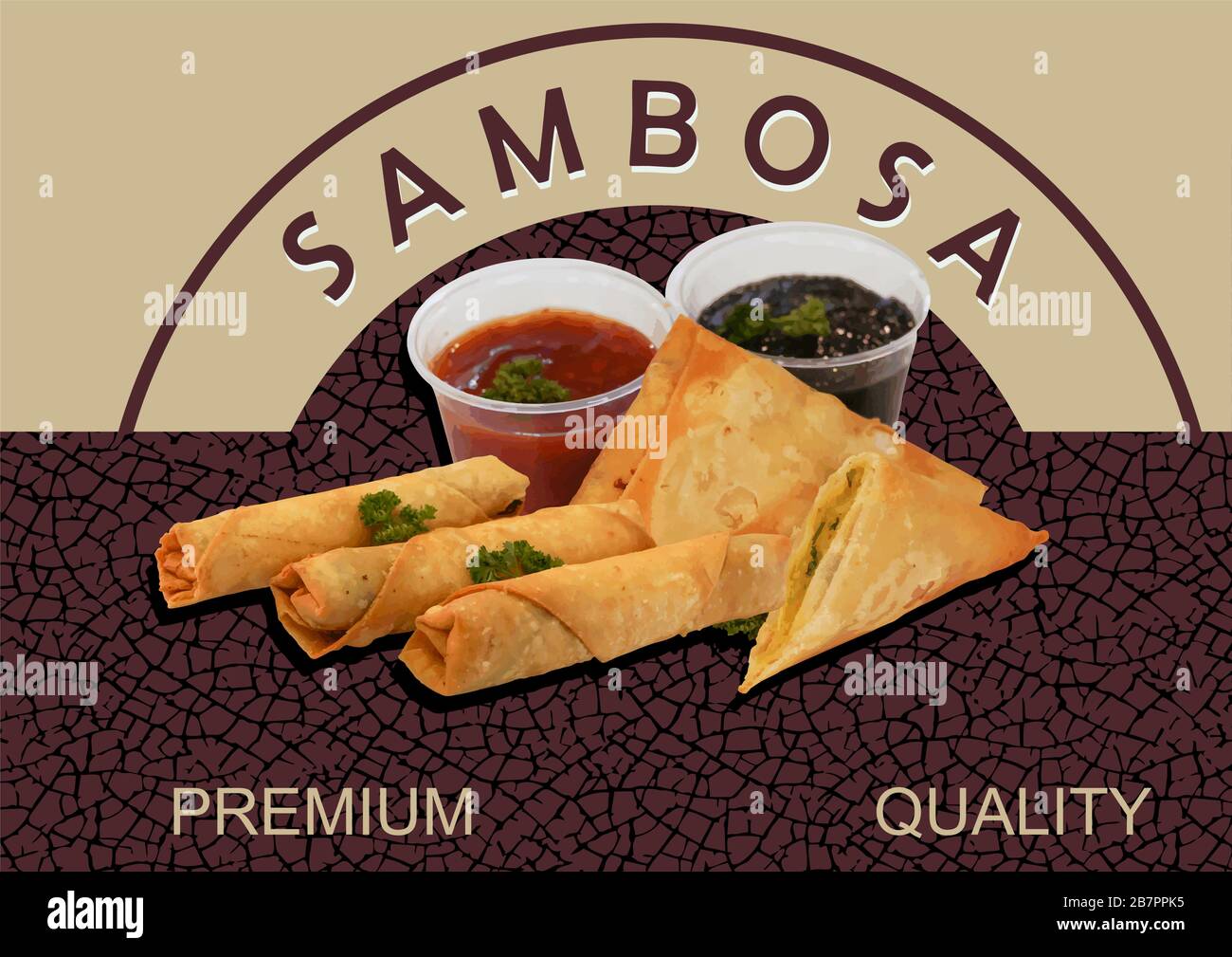 Sambosa Stock Vector