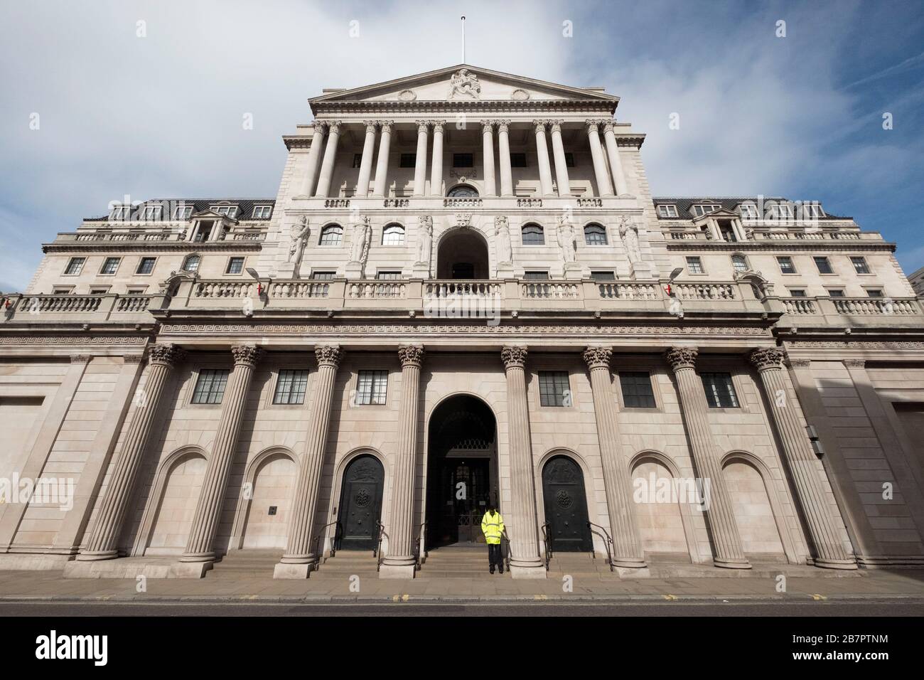 London, UK. 17th Mar, 2020. Photo taken on March 17, 2020 shows the Bank of England in London, Britain. The British government will provide 330 billion pounds (about 399 billion U.S. dollars) of loans to businesses to support firms to get through the difficult moments as the coronavirus outbreak escalates in the country, said the Chancellor of the Exchequer Rishi Sunak on Tuesday. Credit: Ray Tang/Xinhua/Alamy Live News Stock Photo
