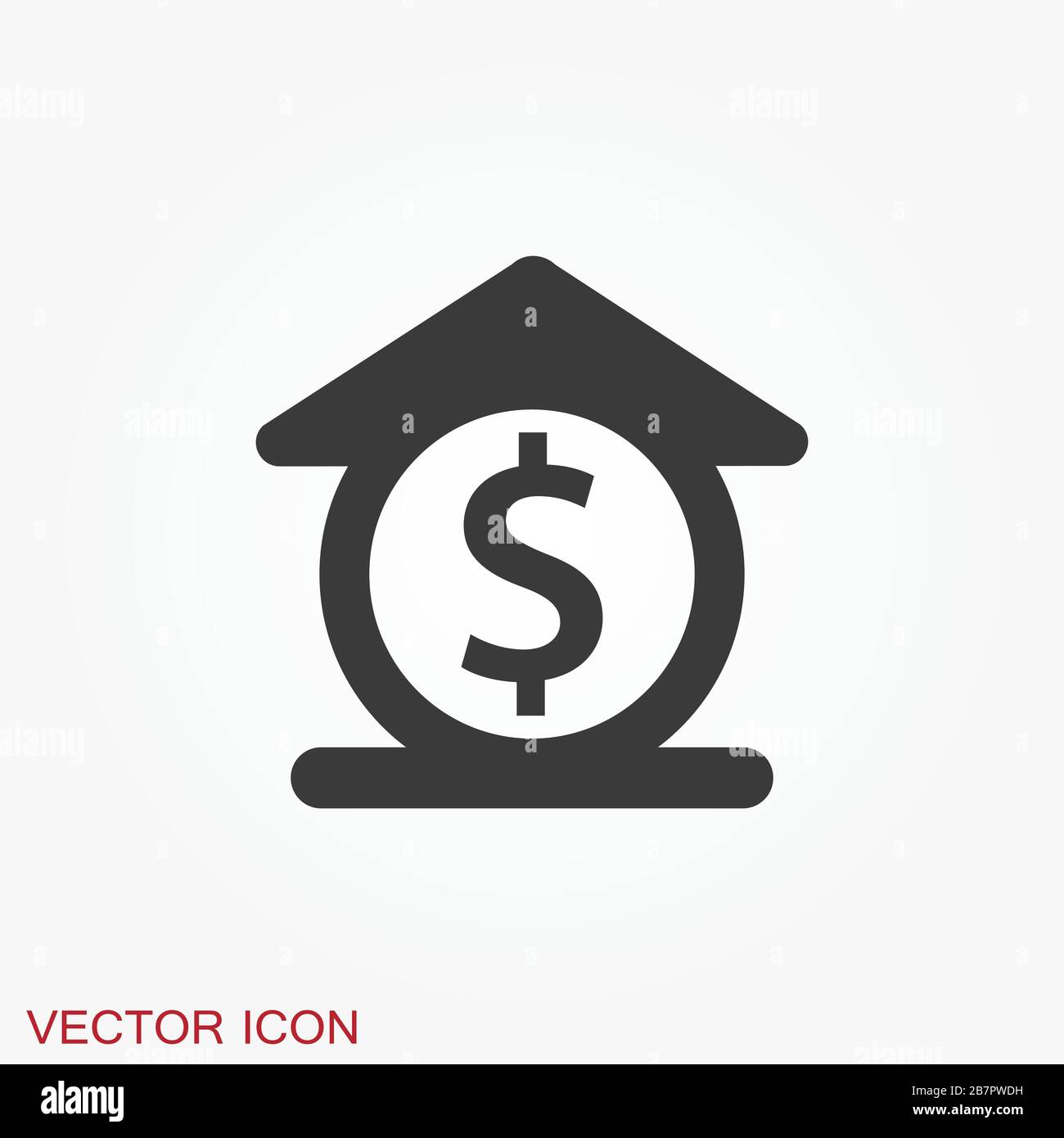 Investments icon. Graph growth graphics vector icon isolated on background Stock Vector