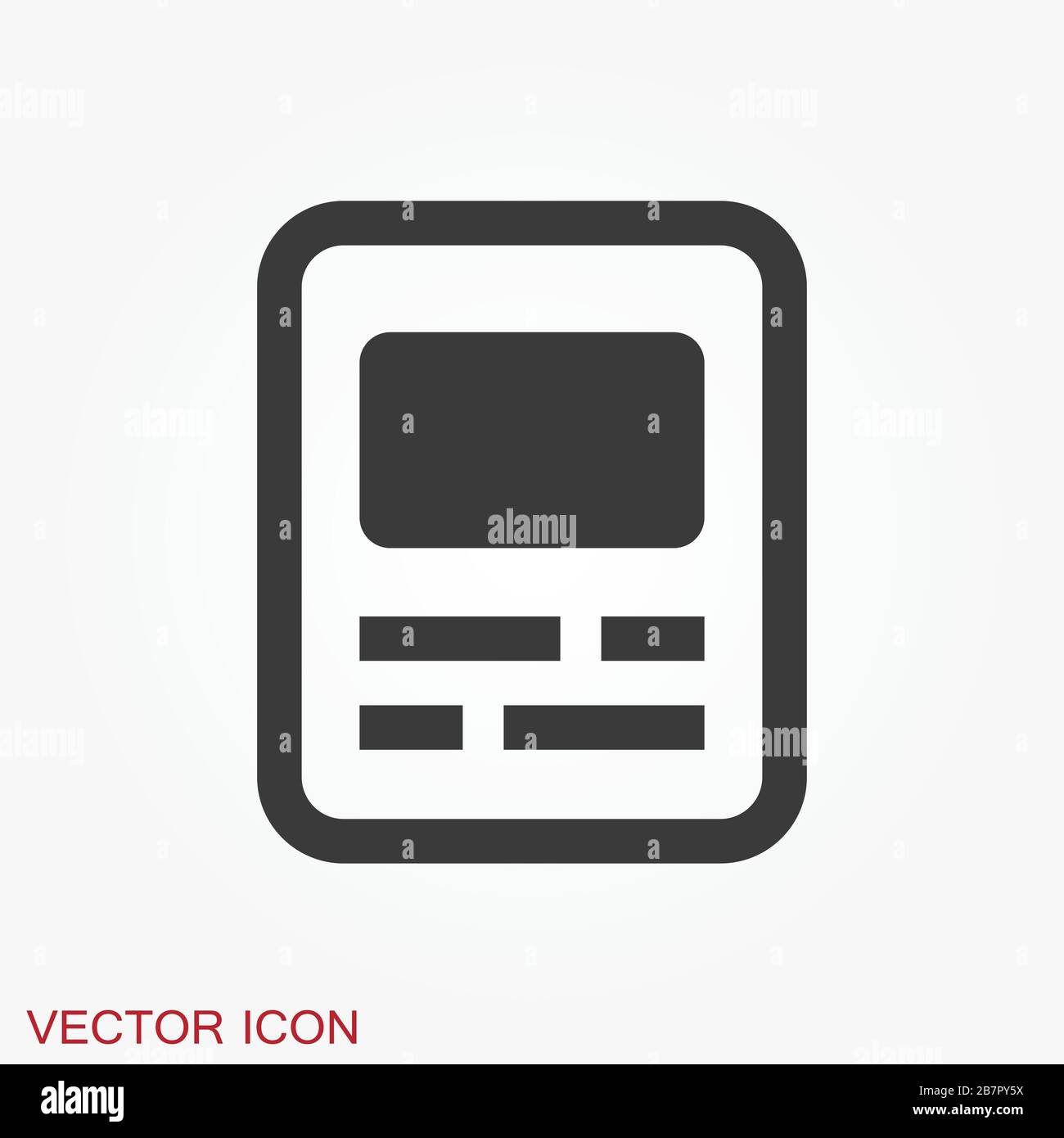 Magazine icon vector illustration - magazine and newspaper symbol Stock ...