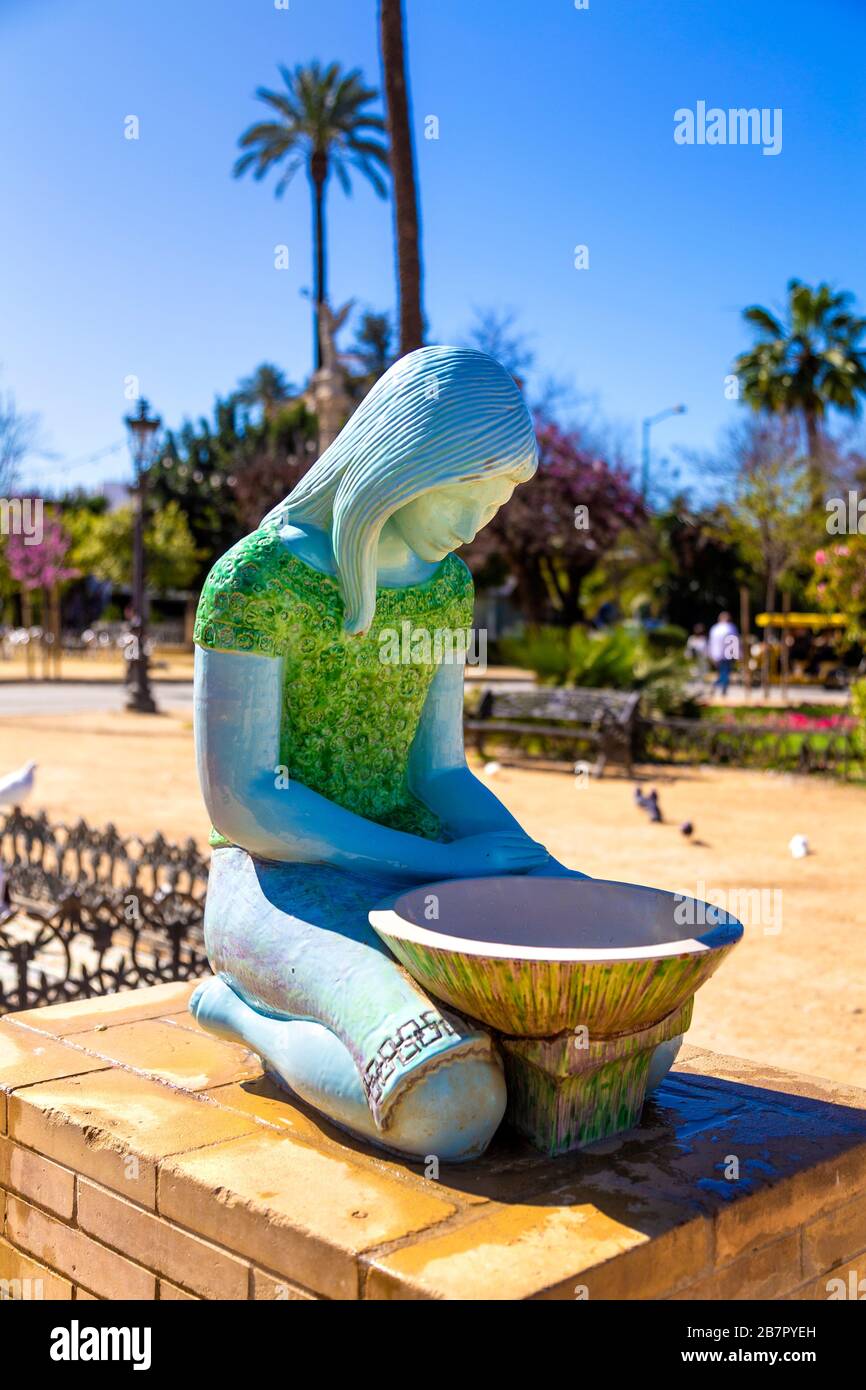 Parque de María Luisa, Seville, Andalusia, Spain Stock Photo