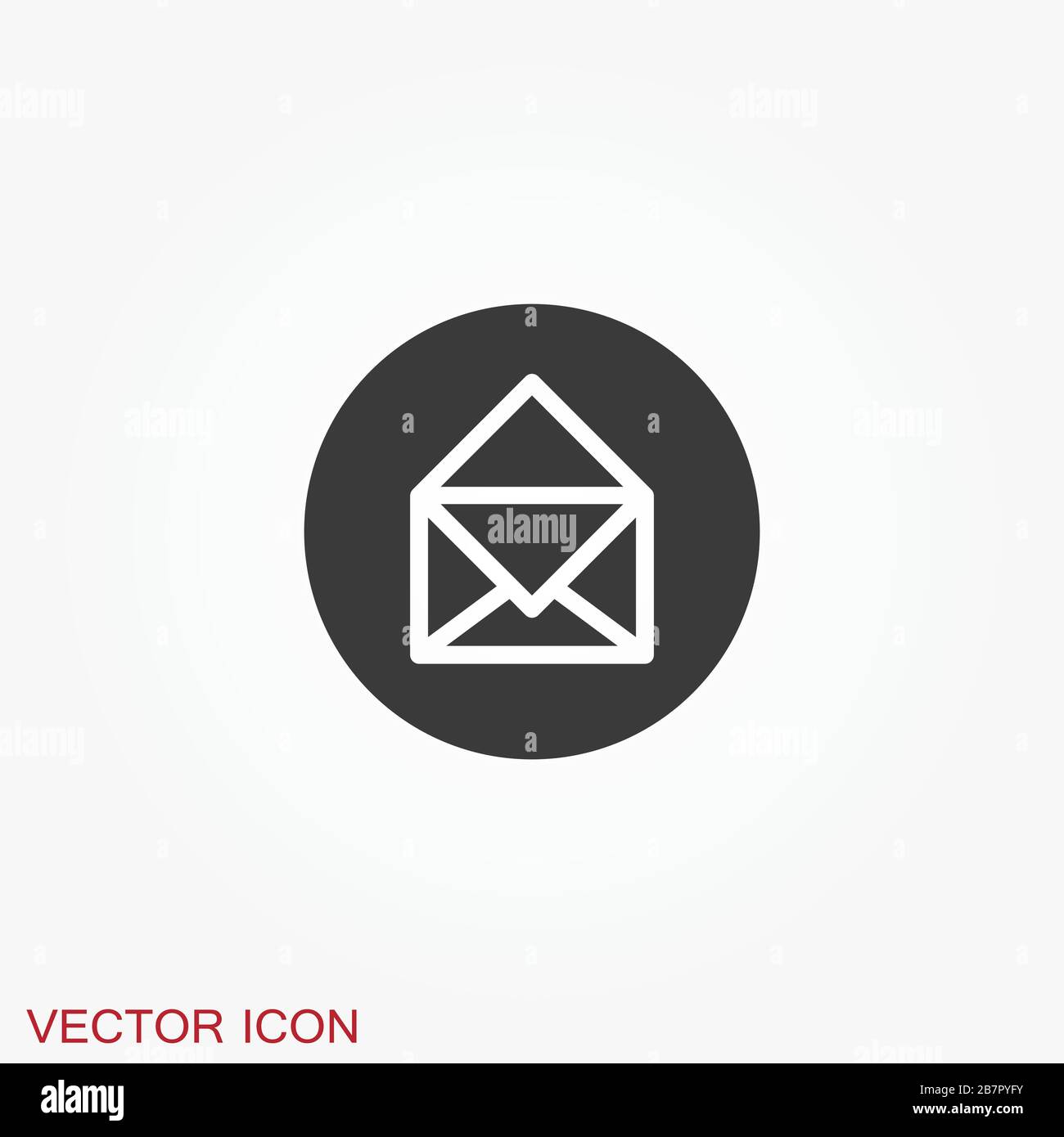 Mail vector icon. Illustration isolated for graphic and web design ...