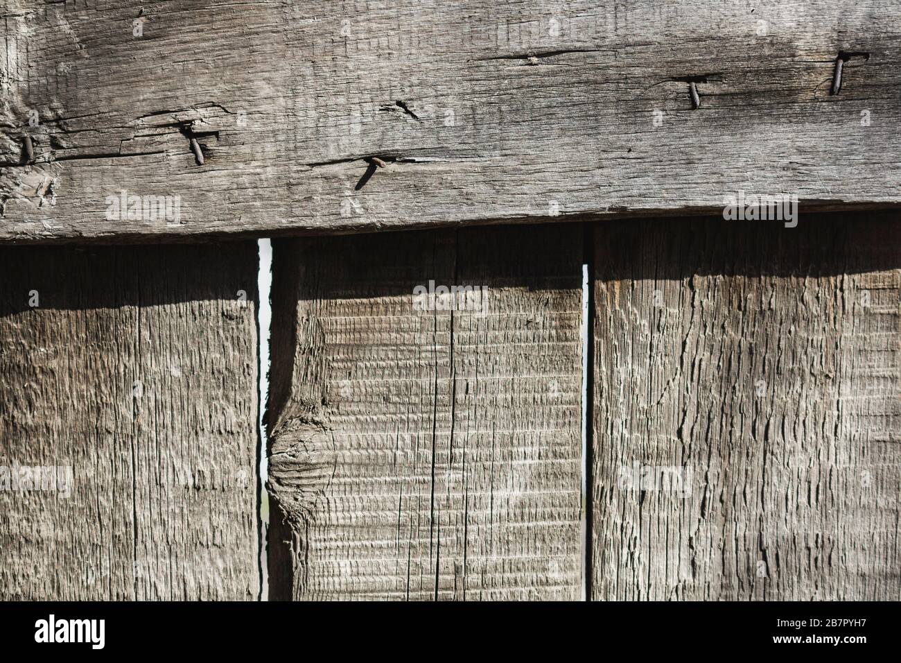 Old gray wooden fence wood texture Stock Photo - Alamy