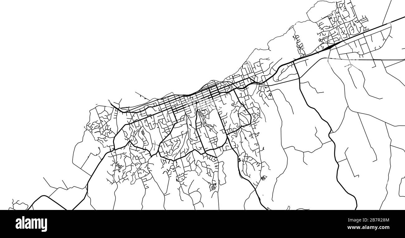 Urban vector city map of New Plymouth, New Zealand Stock Vector Image & Art Alamy