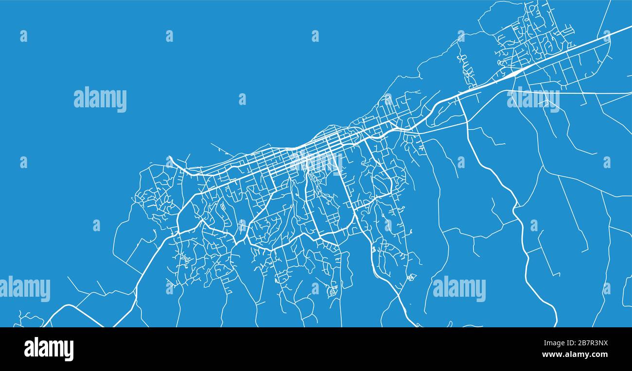 Urban vector city map of New Plymouth, New Zealand Stock Vector Image & Art Alamy