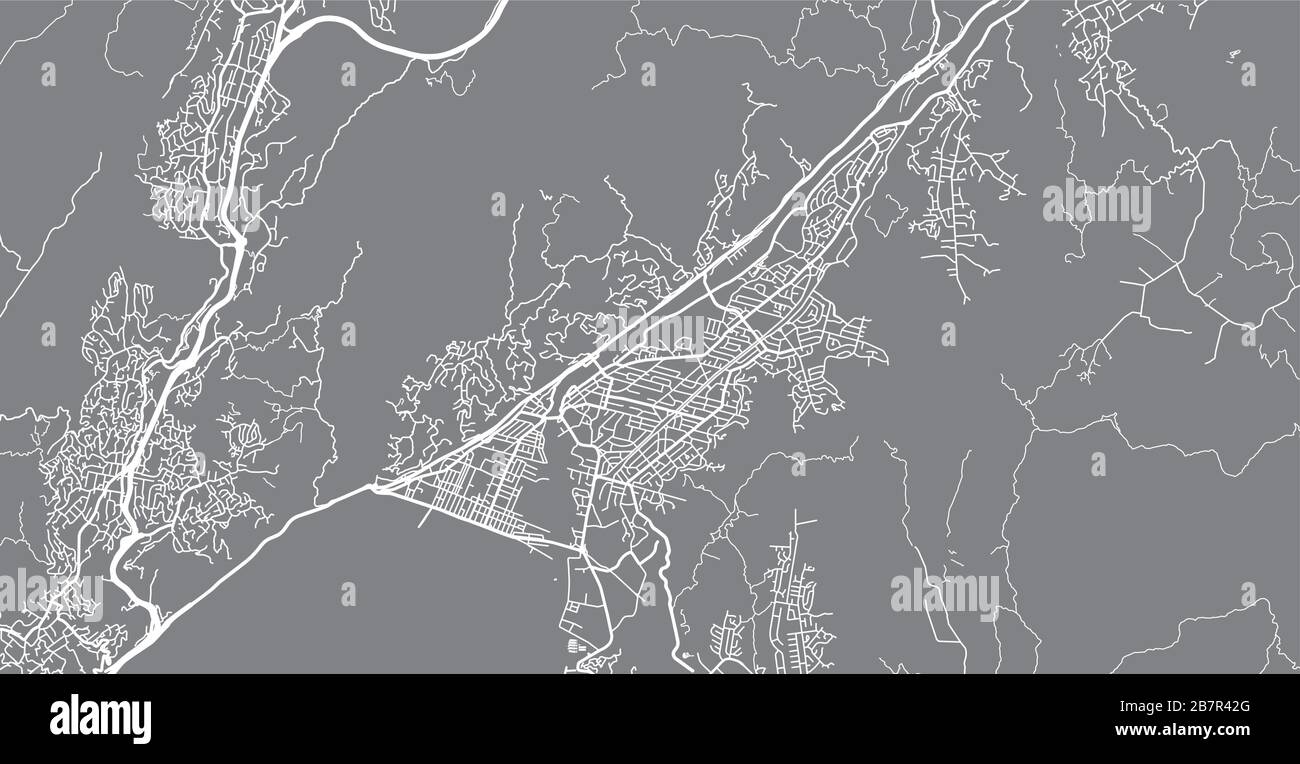 Urban vector city map of Lower Hutt, New Zealand Stock Vector Image & Art Alamy