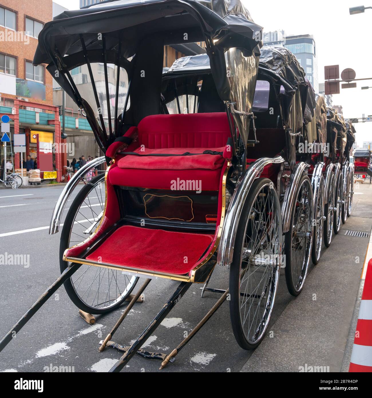 Tourist rickshaw in Tokyo Stock Photo