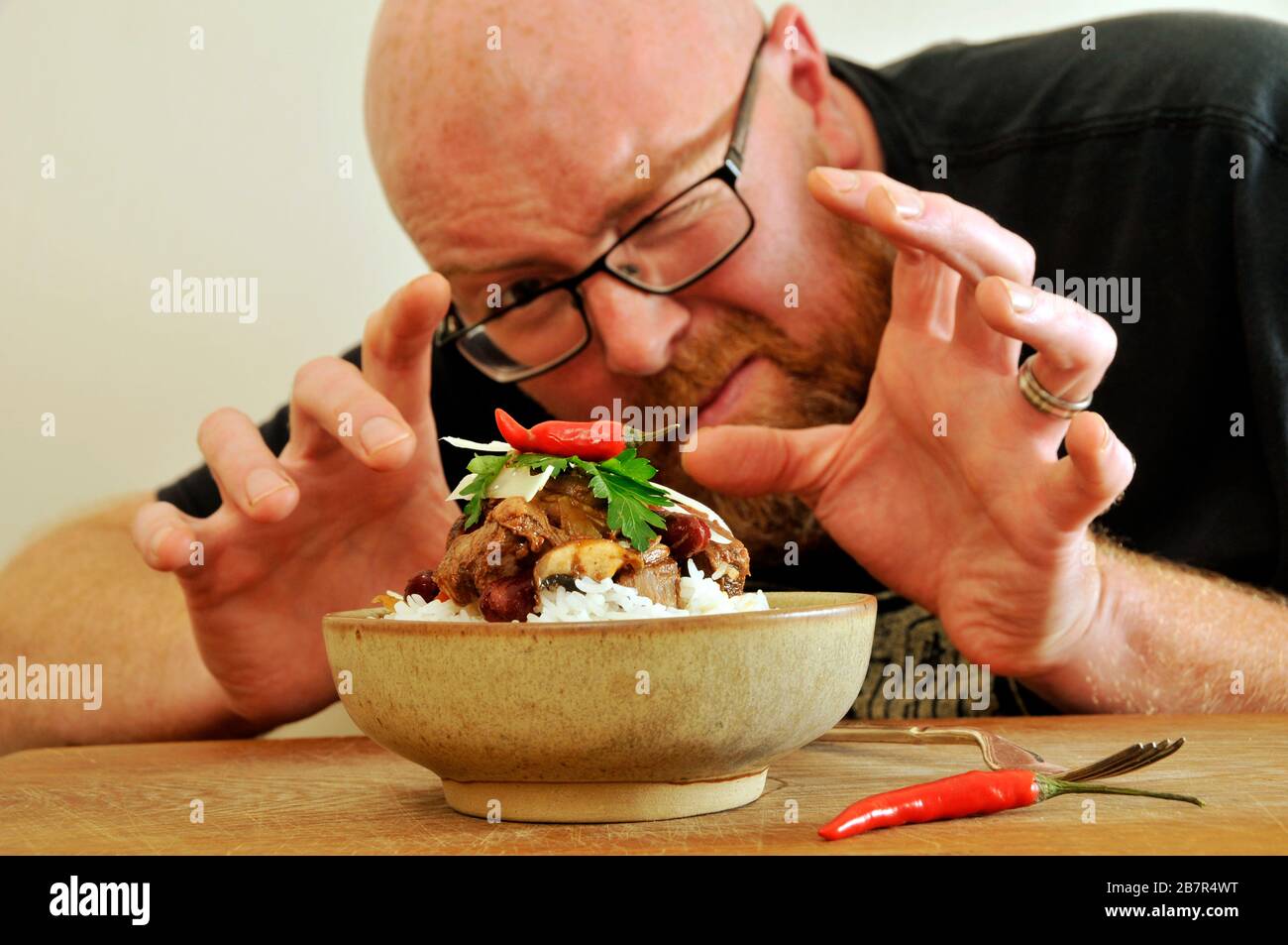 Confused man menu hi-res stock photography and images - Alamy