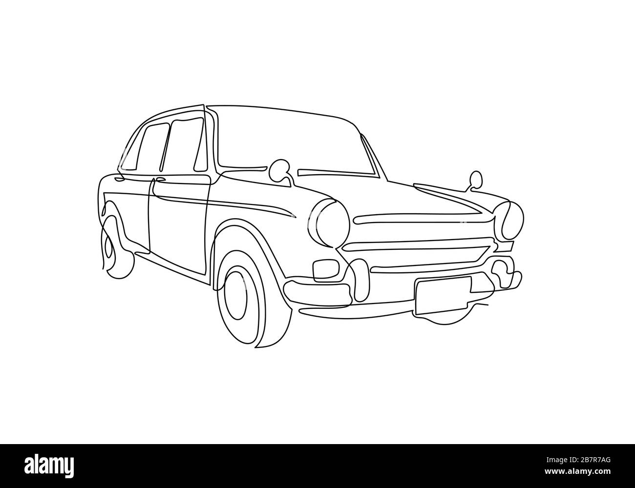 Old Car Drawing High Resolution Stock Photography And Images Alamy