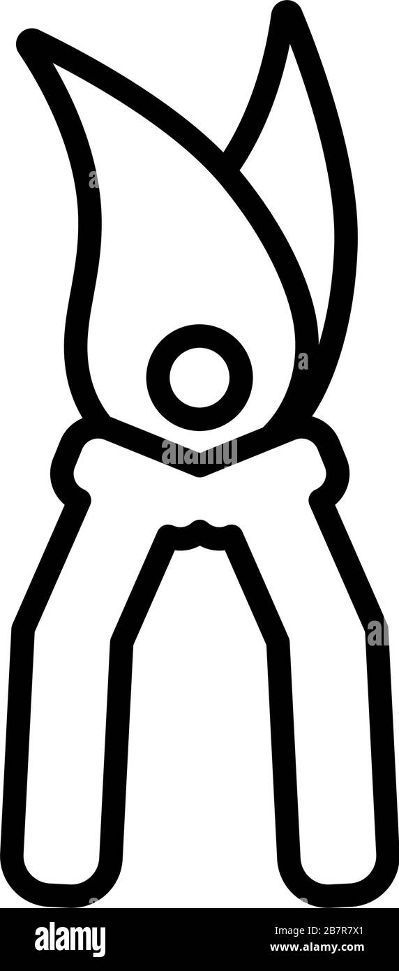 gardening shears , line style icon vector illustration design Stock Vector