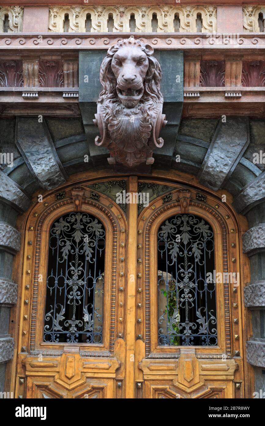 Tolstoy Palace door,Odessa,Crimea,Ukraine,Eastern Europe Stock Photo