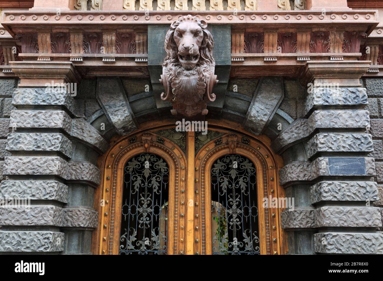 Tolstoy Palace door,Odessa,Crimea,Ukraine,Eastern Europe Stock Photo