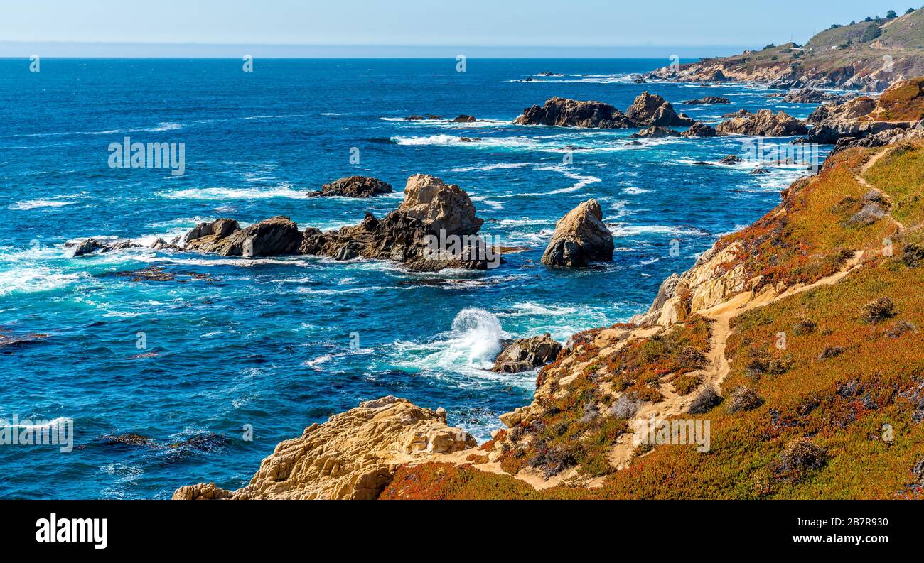 California coastline near Monterey Stock Photo