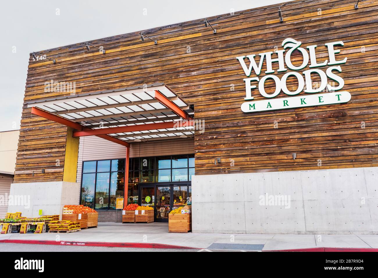 Mar 8, 2020 San Jose / CA / USA Whole Foods store located in Almaden