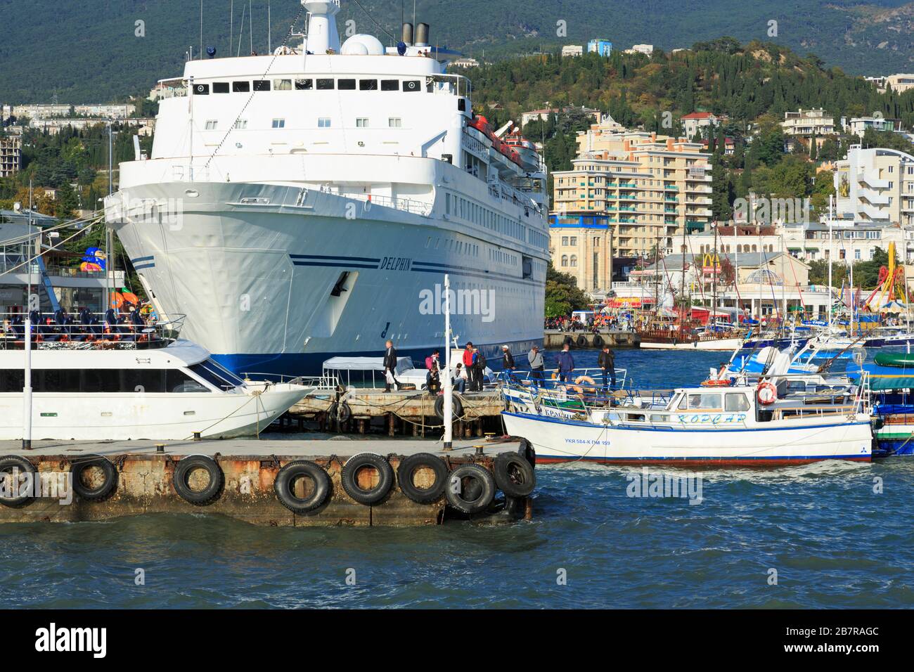 Port of Yalta,Crimea,Ukraine,Eeastern Europe Stock Photo - Alamy