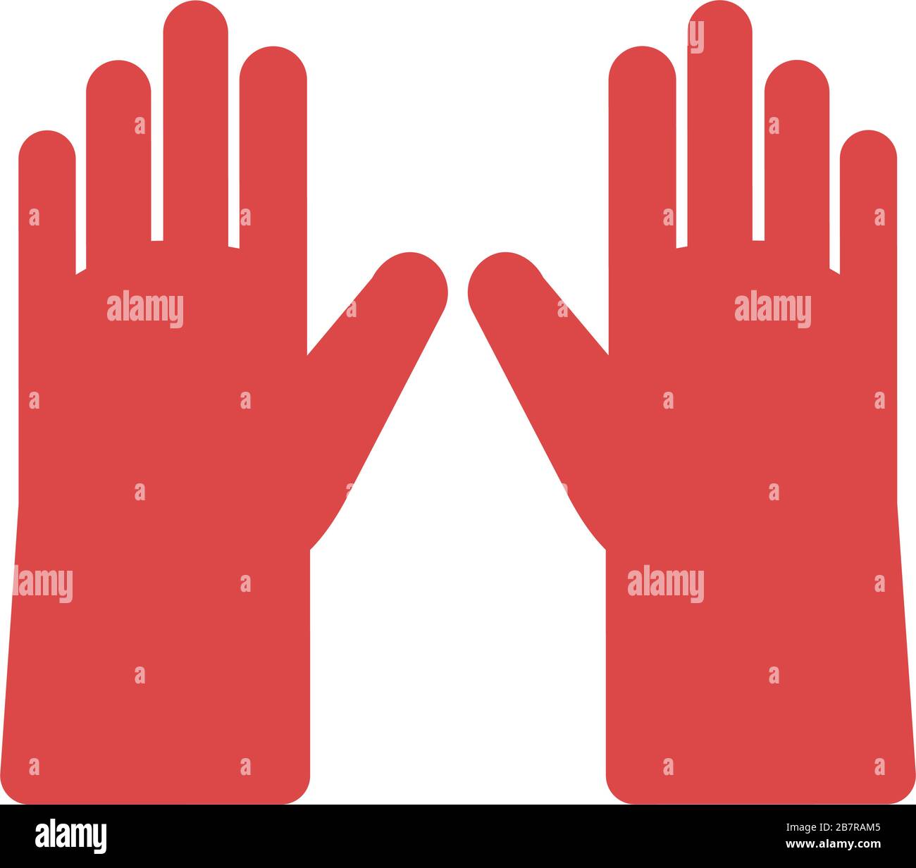 gardening gloves on white background vector illustration design Stock ...