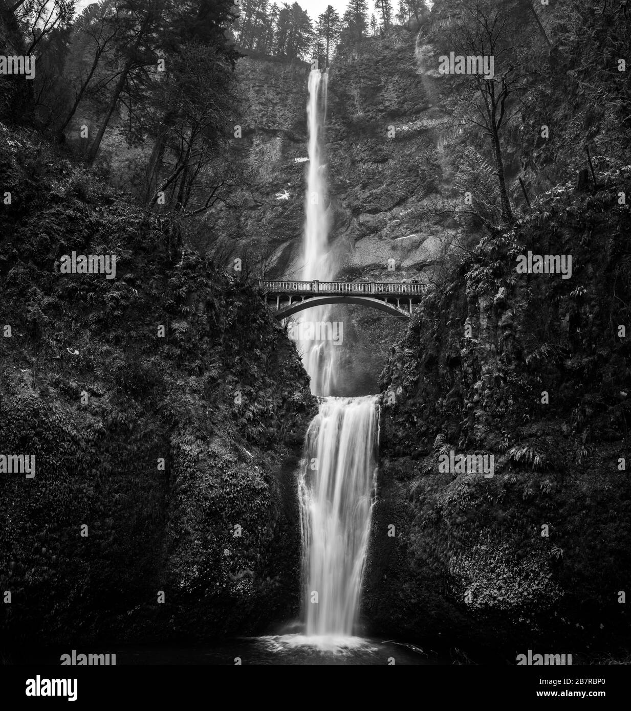 Waterfall in Oregon Stock Photo