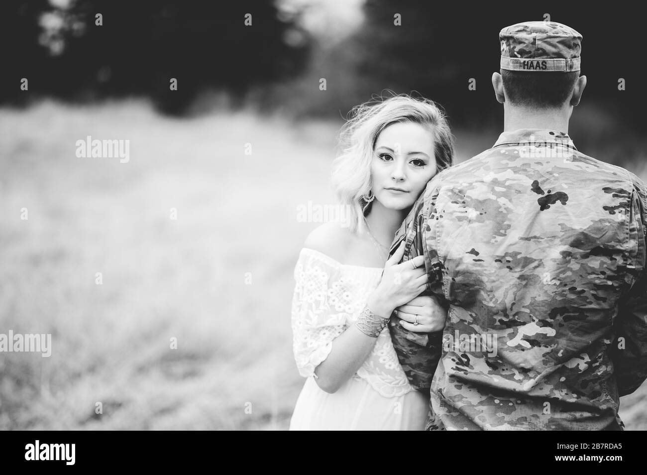 Beautiful female soldier Black and White Stock Photos & Images - Alamy