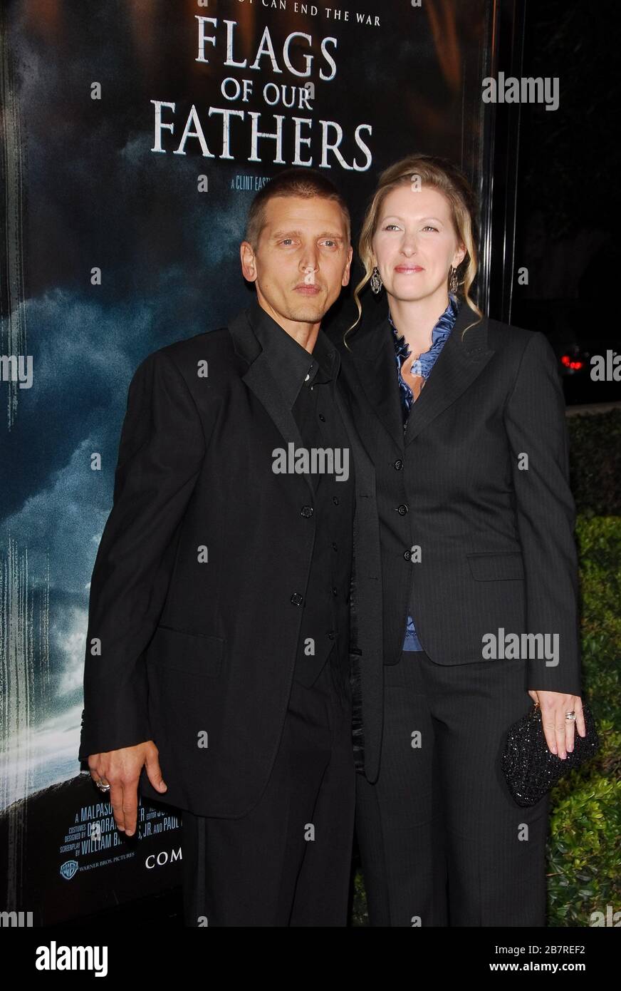 Barry Pepper and Wife Cindy at the Los Angeles Premiere of "Flags Of Our  Fathers" held at the Academy of Motion Picture Arts and Sciences in Beverly  Hills, CA. The event took