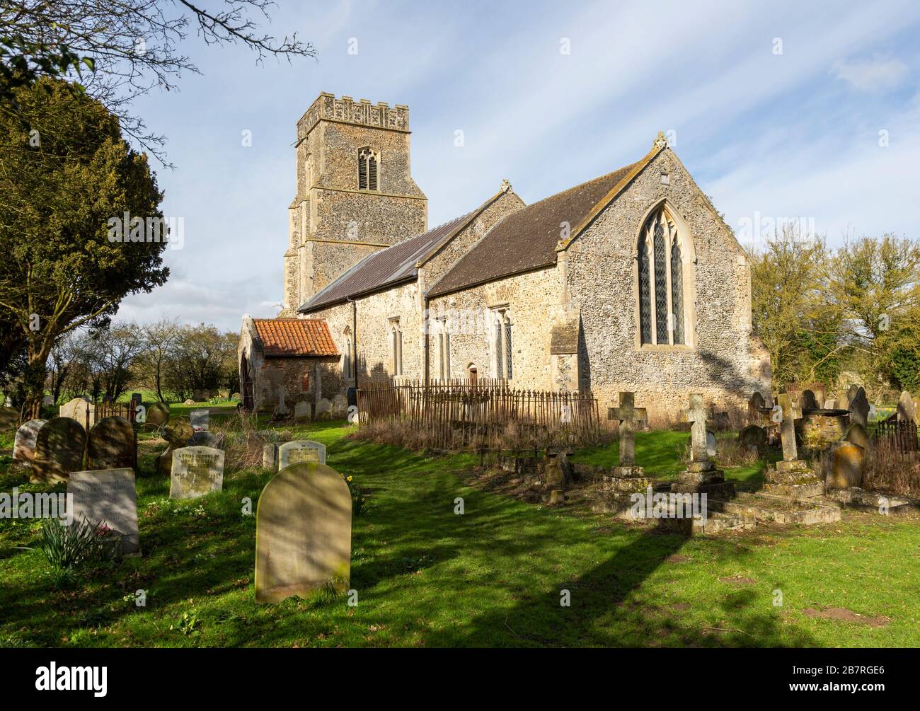 Bedfield Historic village parish church, Bedfield, Suffolk, England, UK Stock ...
