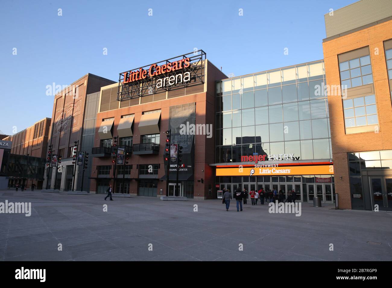 Little Caesars Arena, section 201, home of Detroit Pistons, Detroit Red  Wings, page 1