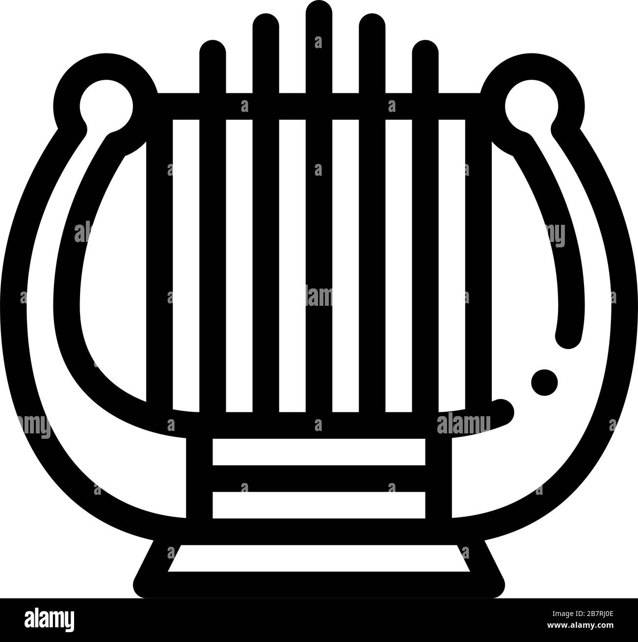 Harp Icon Vector Outline Illustration Stock Vector Image & Art - Alamy
