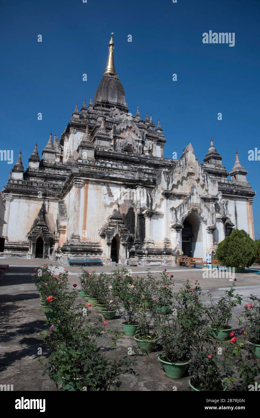Myanmar: Bagan- Daw Palin Phaya temple, General-View  1203 A.D. Stock Photo