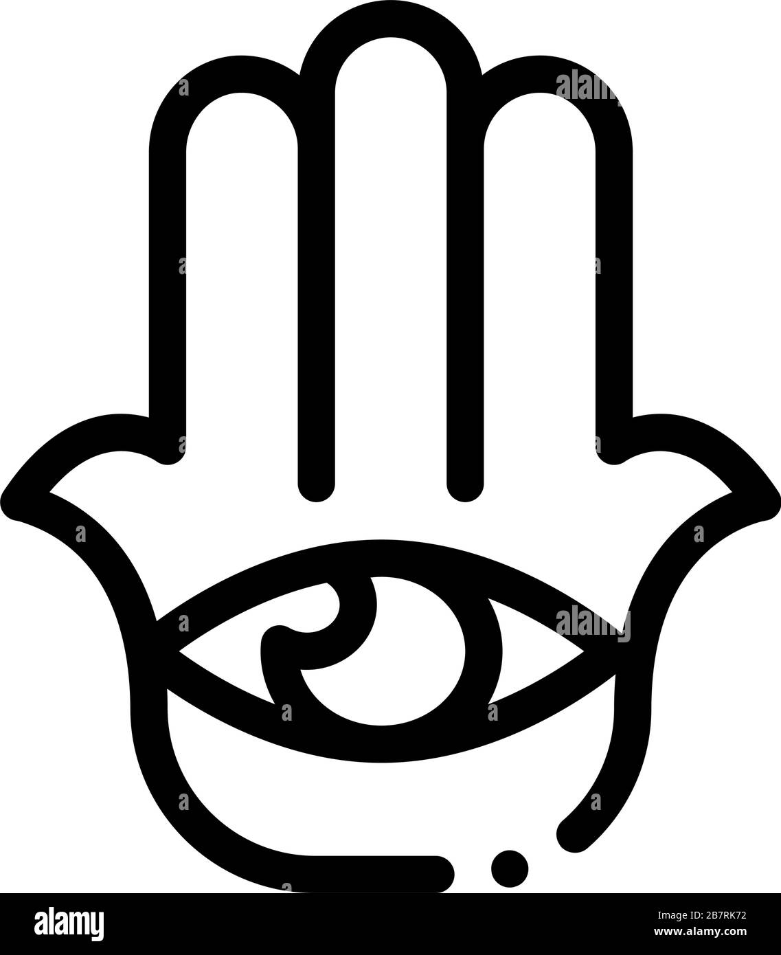 All-Seeing Eye Icon Vector Outline Illustration Stock Vector Image ...