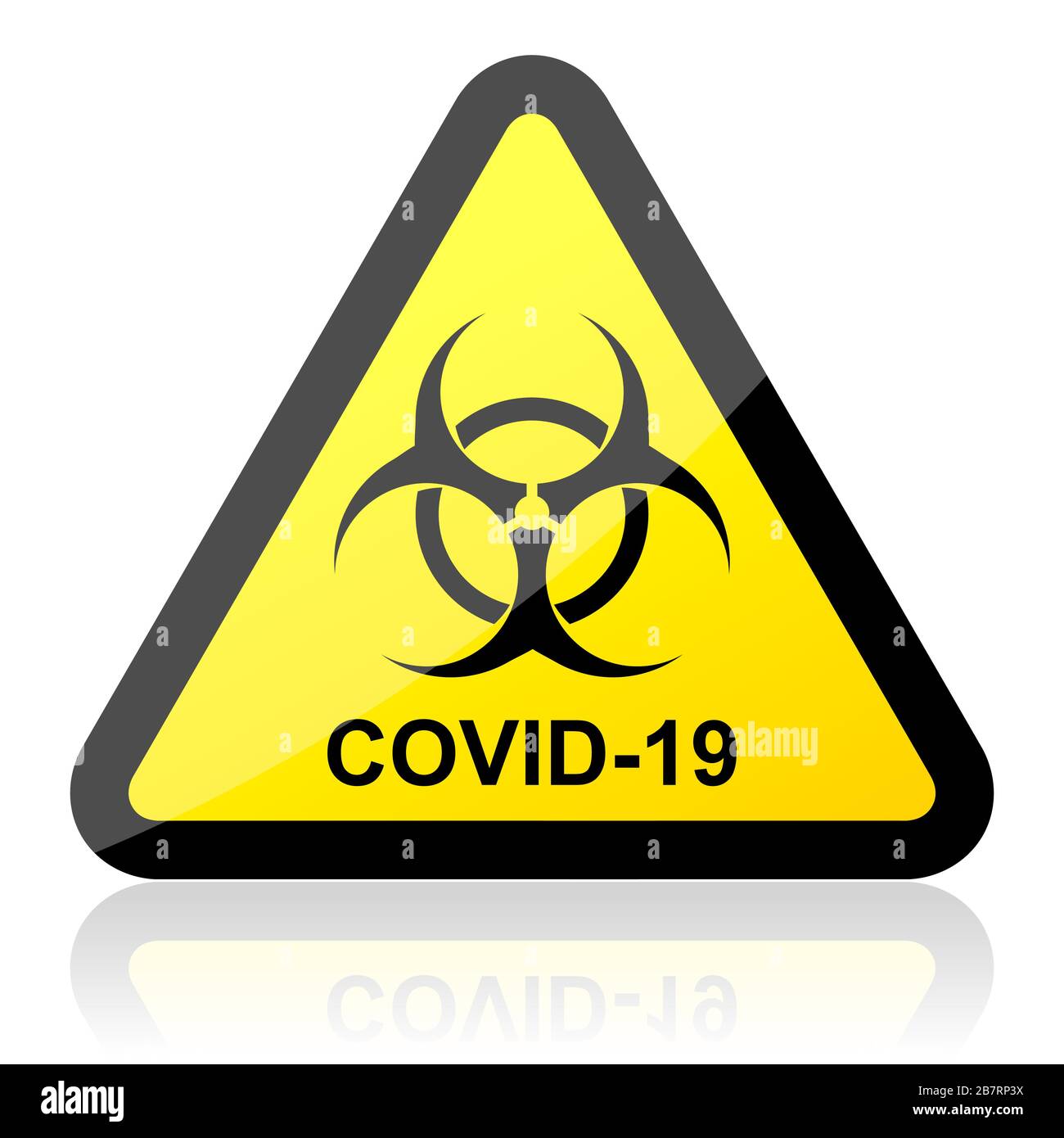 Biohazard virus covid19 vector warning sign Stock Vector Image & Art