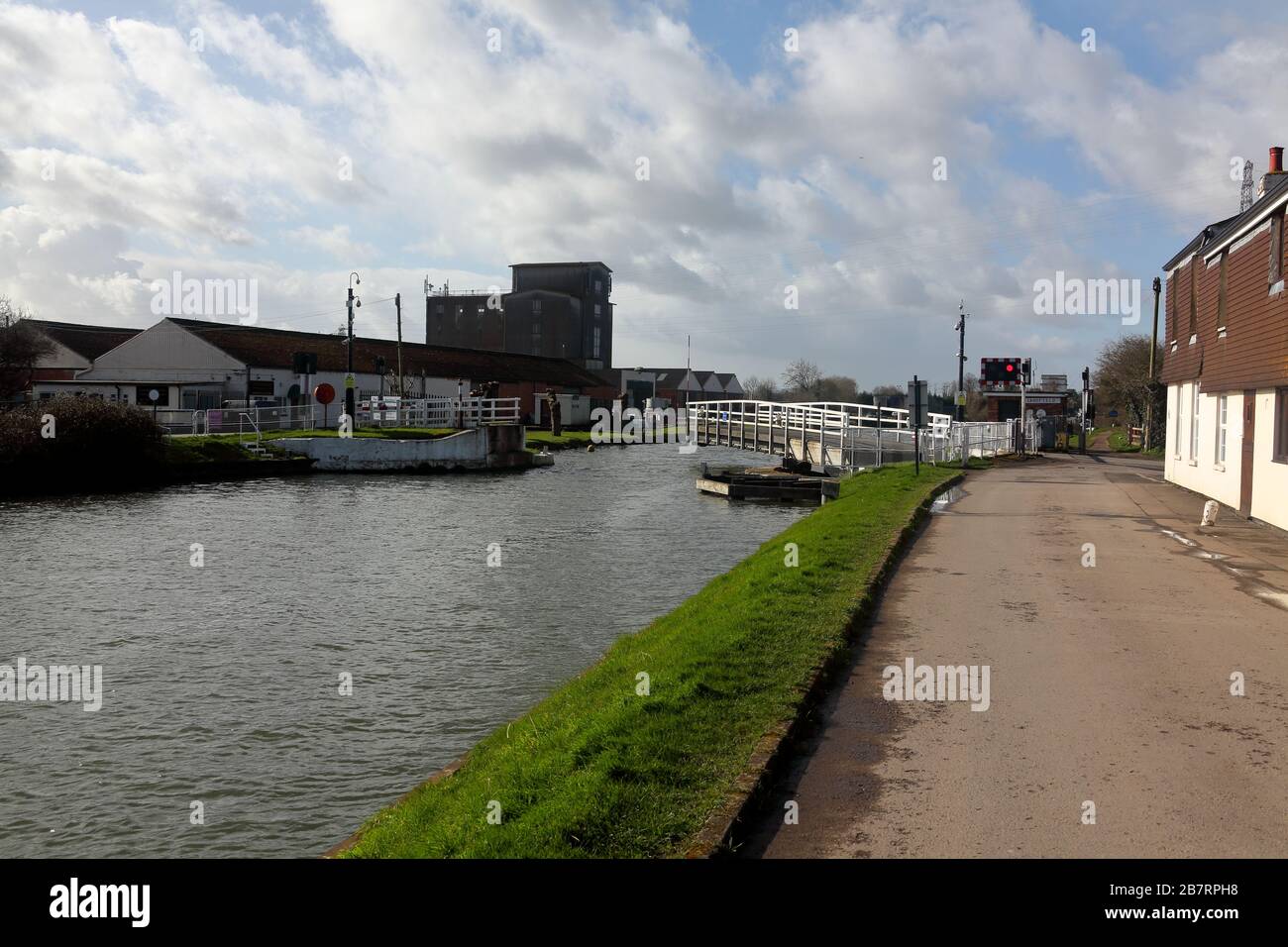 Sandfield road Gloucester and Sharpness waterway swing bridge in ...